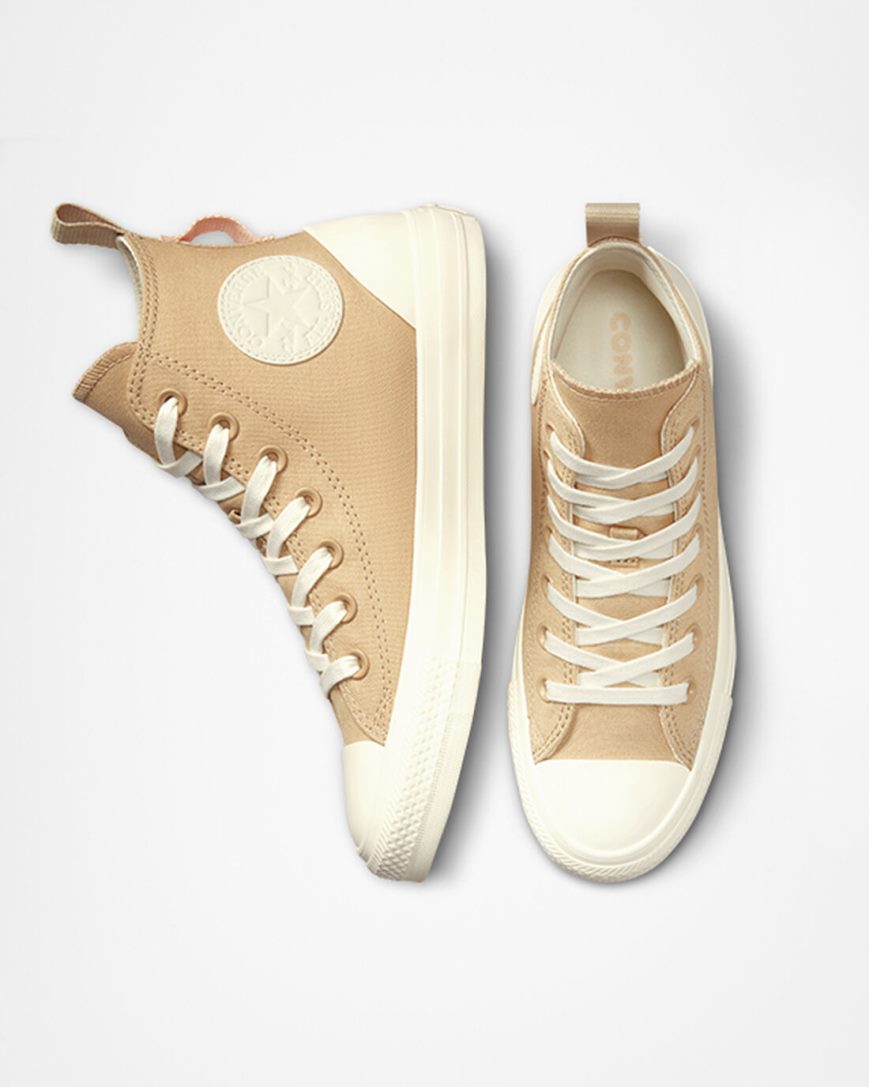 Zapatillas Altas Converse Chuck Taylor All Star Tonal Canvas Mujer Beige | PE PL8720